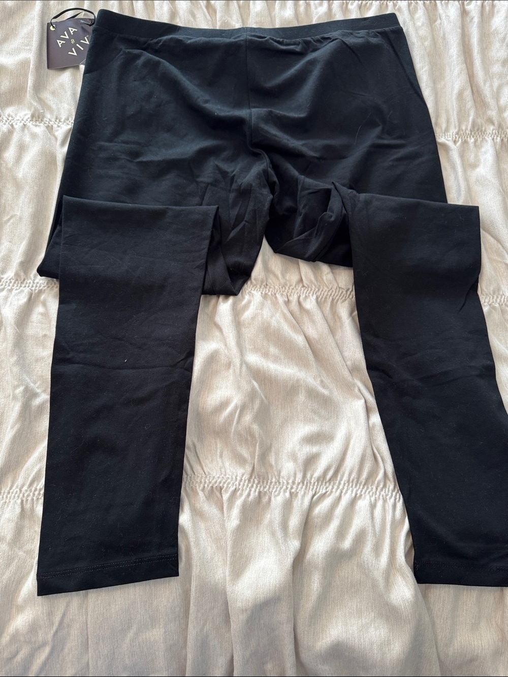 Ava & Viv Black High-Rise Stretch Leggings - Picture 10 of 10
